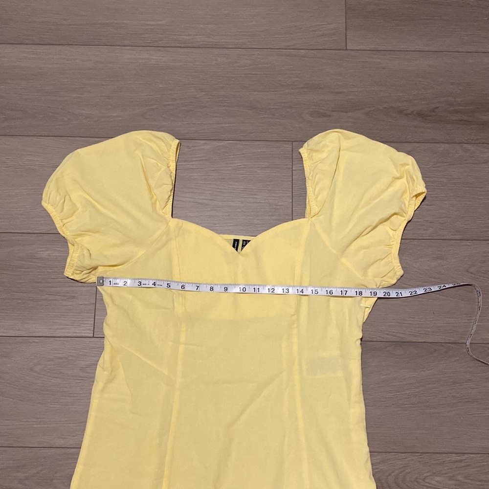 Vero Moda Butter Yellow Mini Dress - Picture 10 of 12